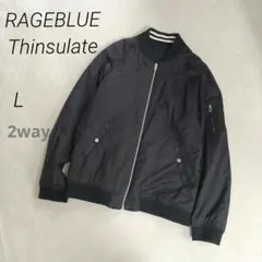 RAGEBLUE　Thinsulate　2way　ジップアップブルゾン　MA-1