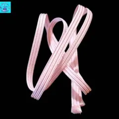 【美品】帯締め 平組紐　ピンク系　小紋　色無地　紬　セミフォーマル　お稽古着