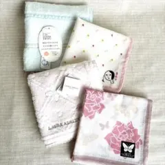 未使用✨ハンカチ4枚セット　ローラアシュレイ　ハナエモリ　他