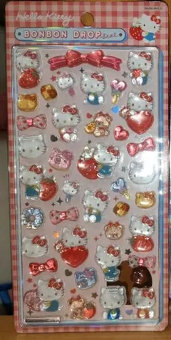 ボンボンドロップシール ハローキティ赤 サンリオ 正規品