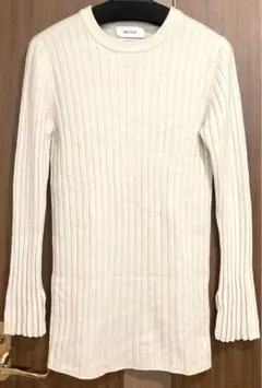 ミラオーウェン　カシミヤ混　リブニット　ロングセーター　カシミヤブレンド