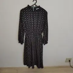 COLZA 花柄ロングスリーブワンピース S