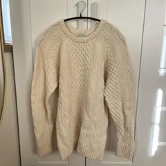 JOURNAL STANDARD ケーブルニットセーター Lサイズ アイボリー