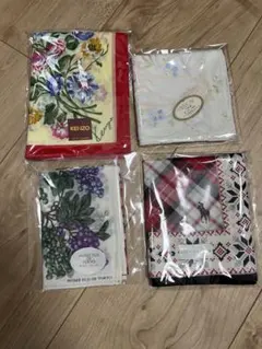 ブランド　ハンカチ　まとめ売り　4枚セット　KENZO Ralph バンダナ