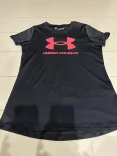 UNDER ARMOUR HEATGEAR Tシャツ YXL ブラック/ピンク