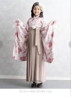 SWEET MOMMY 卒業袴セット セラフィーナブルー×アイボリー M 小学生 