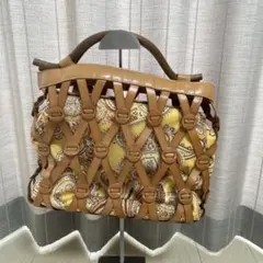 TOPKAPI トプカピ　メッシュデザイン レザーハンドバッグのサムネイル
