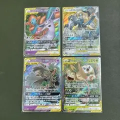 タッグチーム4枚セット ポケモンカード 引退品 エーフィ&デオキシス ルカリオ