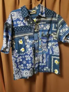 希少　NEIGHBORHOODネイバーフッド　ギターペイズリー　バンダナ柄シャツ バンダナ ペイズリー柄 シャツ 長袖 M 黒 ブラック ARNH-SH-10