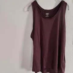 ⭐️6142 ATHLETIC 【L】バーガンディ タンクトップ シンプル