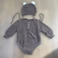 ボンネット ロンパース