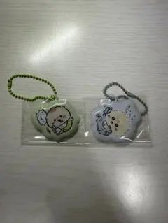 ちいかわベビー　ぷっくりキーホルダー　ラッコ、くりまんじゅう2点セット