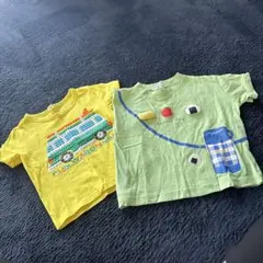 子供用Tシャツセット（イエロー・グリーン）90