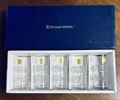 カガミクリスタル　 一口ビール　グラス　5客セット
