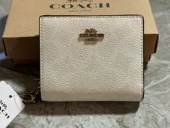 COACH 二つ折り財布 C3309 ホワイト