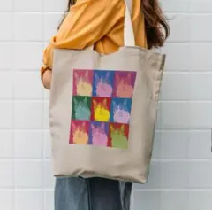 猫柄トートバッグ