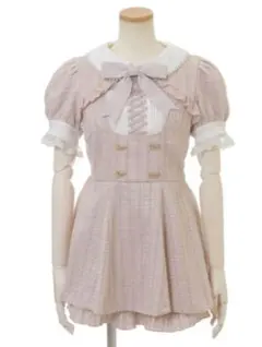 ダブルハートボタンツイードセットアップ