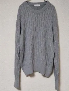 GLOBAL WORK ケーブル編み ニット セーター 【M】