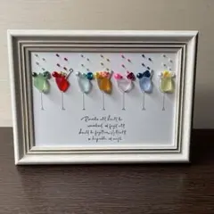 シーグラスアート　カクテル⑧