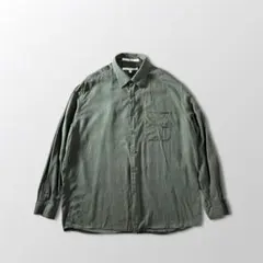 ペリーエリス グレー チェック 長袖シャツ XL レーヨン コットン 古着