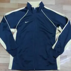 ナイキNIKEフルジップジャージ上のみ(トラックジャケット)黒×金Mサイズ中古品