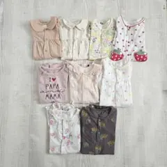 女の子 ロンパースセット 50~80cm 9点