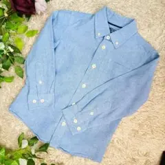 ★卒園式・入学式に★ CLASSIC 無地シャツ 水色 120cm