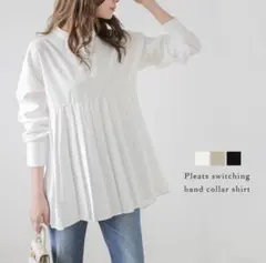 プリーツブラウス
