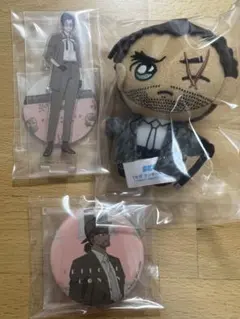 名探偵コナン　セガラッキーくじ 大和敢助　ぬいぐるみマスコット　缶バッジ