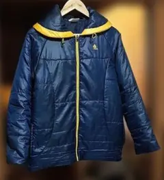 adidas CLIMAPROOF ダウンジャケット ネイビー/イエロー 　L