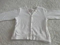 petit main ホワイト カーディガン 100