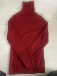ユニクロ　メラノリブタートルネック セーター Lサイズ