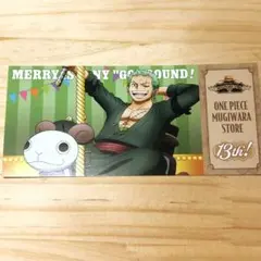 ワンピース 麦わらストア 13周年 特典チケット風カード ゾロ