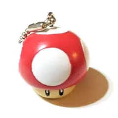 スーパーマリオ　キノコ　キーホルダー　マスコット フィギュア