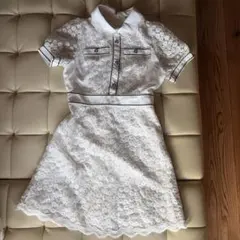 レース ワンピース 膝丈