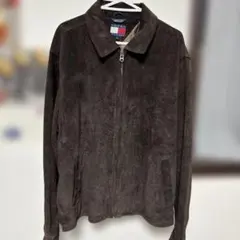 TOMMY HILFIGER ダークブラウン スエードジャケット L
