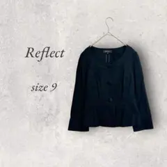 美品/Reflectリフレクト/長袖ジャケット/9/黒/ビジネス/No.1469