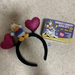 おまけ付き！　ドナルドダック ハート型カチューシャ