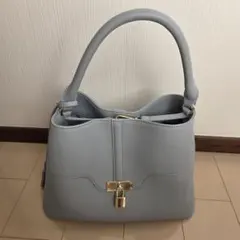 SNIDEL　パッドロックバッグ　ライトブルー