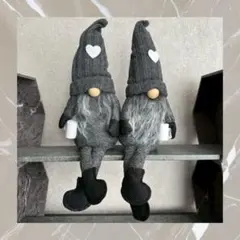 北欧ノーム ト小人 クリスマス 飾り サンタ 2個セット　飾り　ホームパーティー