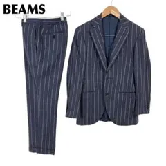 【美品】BEAMSFネイビースーツ44 ビームスエフ セットアップ 中古・古着通販】BEAMS F (ビームスエフ) セットアップスーツ ネイビー