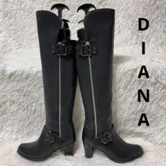 極美品 DIANA ダイアナ 本革 レザー ロングブーツ