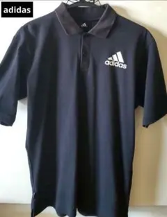 【限定値下げ】adidas アディダス ロゴマーク入 半袖 ポロシャツ Mサイズ