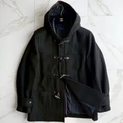 美品◆フレッドペリー ダッフルコート トグル 裏地ストライプ XL