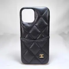 未使用級 シャネル iPhone X/XS キャビアスキン スマホケース 黒 CHANEL Cell Phone Cases, Covers & Skins for Apple for sale