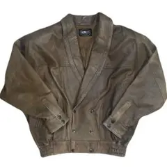 SILONECHO ダブルライダースジャケット ブラウン