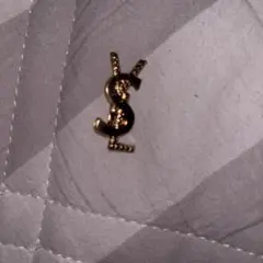 イヴサンローラン YSL ロゴ ハート スカーフリング ゴールド 刻印有り