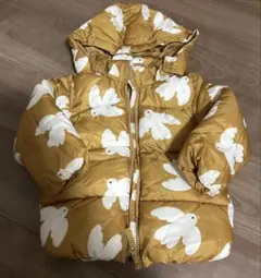 H&M 鳥　フード付きダウンジャケット 92cm