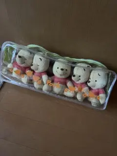 「くまのプーさん」ぬいぐるみ５体セット　ケース入り