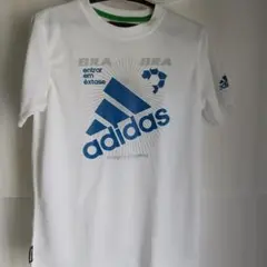 adidas 子供服Tシャツ 140サイズ ホワイト